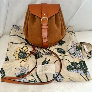 Ulla Johnson Paloma Ruched Convertible (crossbody/belt/shoulder) bag in Sierra